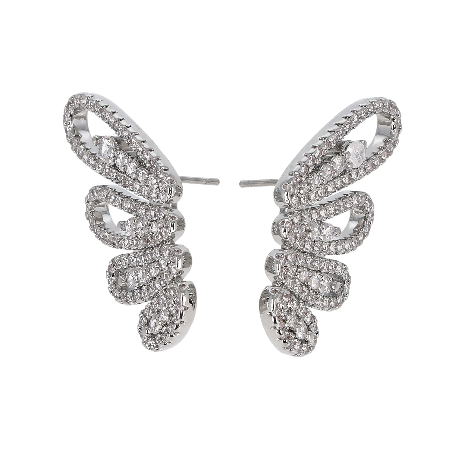 Orecchini “Ali strass “